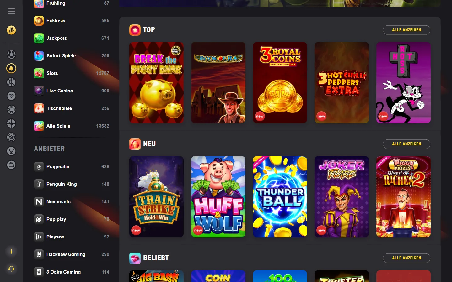 Fezbet Casino Lobby